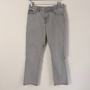 2/$30 Lee Gray Straight Leg Jeans 8P